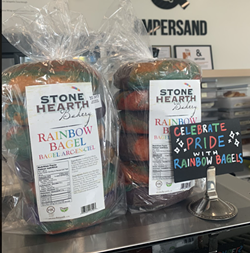 Packaged rainbow bagels - CONTRIBUTED