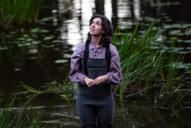 Katherine Norris stars in Hippoposthumous, a play from Halifax's Unnatural Disaster Theatre Company that's touring the province this summer. - STOO METZ
