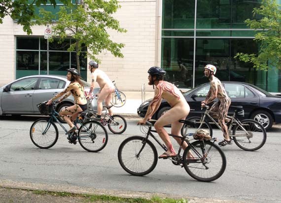 How to ride, and watch, this weekend’s Naked Bike Ride