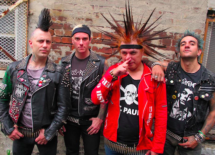 The Casualties, featuring Jorge Herrera (centre right) - VIA FACEBOOK.