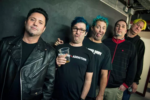 “Integrity and conviction” are two reasons Fat has endured, says Lagwagon’s Joey Cape (centre). - LISA JOHNSON
