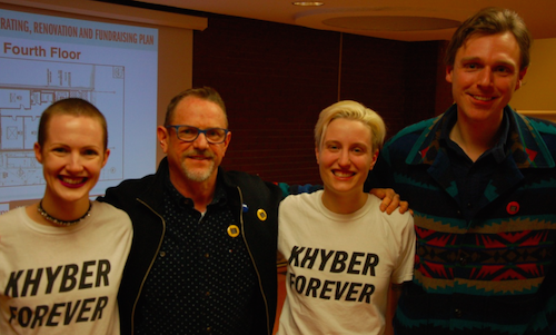 Friends of the Khyber and 1588 Barrington Building Preservation Society members (l-r) Rebecca Rose, Robin Metcalfe, Emily Davidson and Joel Plaskett. - THE COAST
