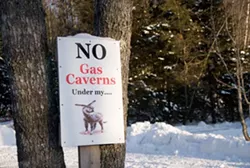 A sign in Brentwood, Nova Scotia. - JAMES STEWART