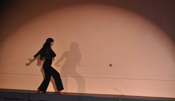 “It’s my first time going outside of my own discipline,” says flamenco dancer Megan Matheson Hamilton. - ALEX VAN HELVOORT