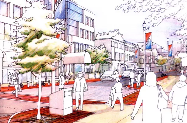 Design possibilities from the last time the municipality tried to upgrade Spring Garden Road's streetscape in 2009. - VIA HRM