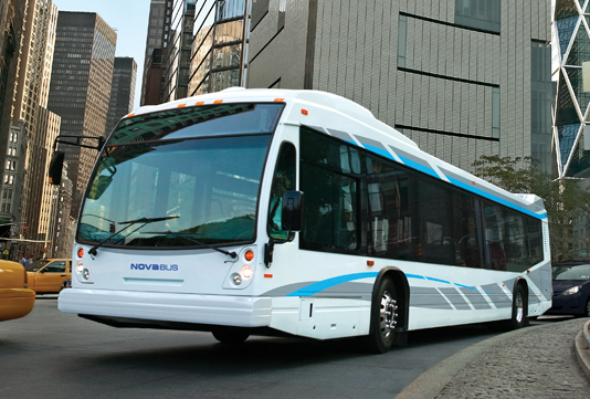 One of Nova Bus' buses, as seen on the company's website.