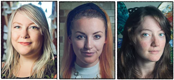Artist Jordyn Bochon, Liz Mac and Amber Solberg will all appear at this weekend's festival. - LENNY MULLINS