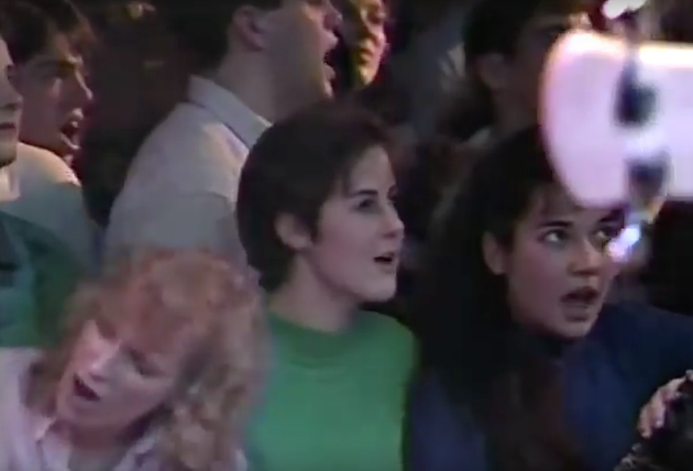 Fans in 1990—early to The Tragically Hip, late at the Misty Moon. - STILL FROM VIDEO