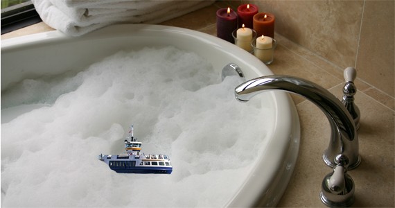 Halifax scrubs rubber ferry tub toy tender