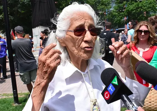 “A crowd like this, it’s a very spiritual place today,” said Isabelle Knockwood, a residential school survivor. - THE COAST