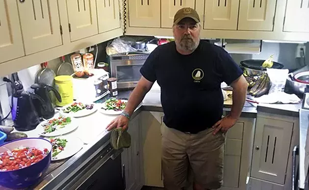 Dale Robarts doesn’t let the Bluenose II’s kitchen constrain his cooking.