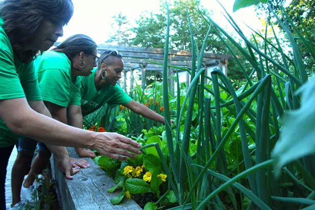 Roseanna Cleveland calls the Take Action garden a “little heaven in the middle of nowhere.” - VICTORIA WALTON