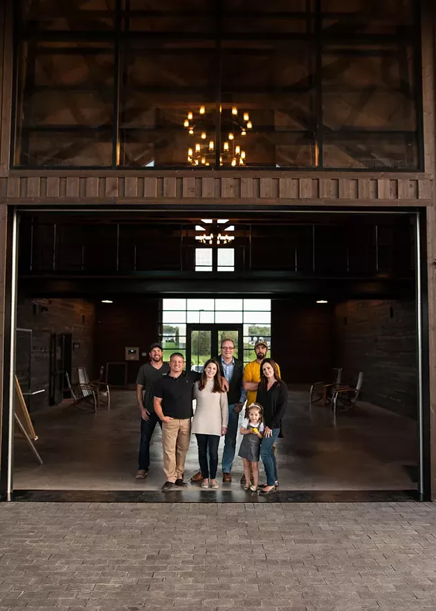 Clockwise from top left: Josh Horton (head winemaker), Peter Gamble (wine consultant), Matthew Patterson (viticulturist), Jocelyn Lightfoot , Meadow Lightfoot, Rachel Lightfoot (manager) and Michael Lightfoot - JESSICA EMIN