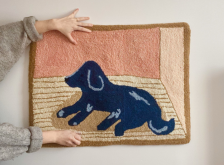Crystal Ross’s rugs are a modern spin on Nova Scotian folk art tradition. SUBMITTED