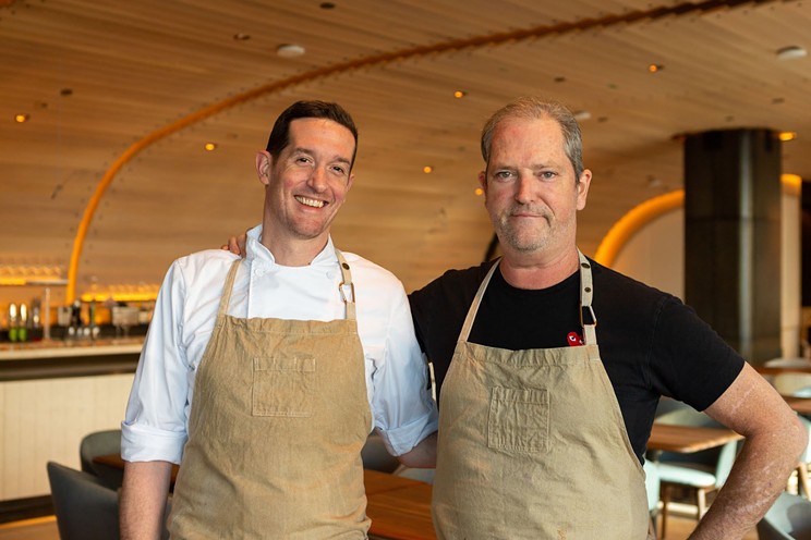 Chef de cuisine Jamie MacAulay (left) and chef Anthony Walsh are the duo behind the culinary vision at Drift.