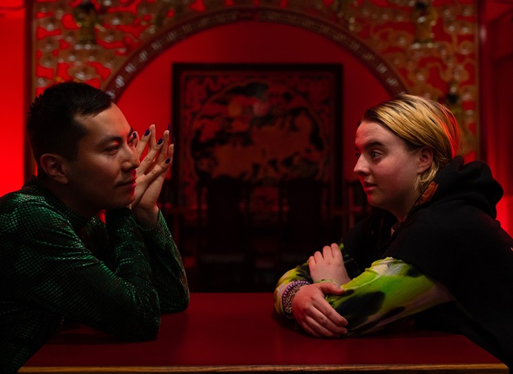 Ziyin Zheung, left, and Sarah Walker in Queens of the Qing Dynasty, Ashley McKenzie's follow-up to 2016's Werewolf.