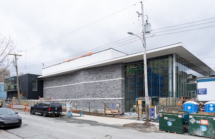 An active construction site as of early May 2022, the Dalhousie Art Centre expansion is scheduled to open in October.