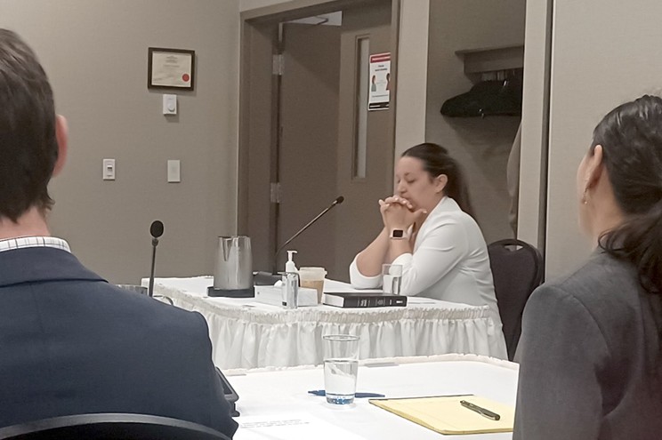 HRP constable Nicole Green on day three of her Nova Scotia Police Review Board hearing.