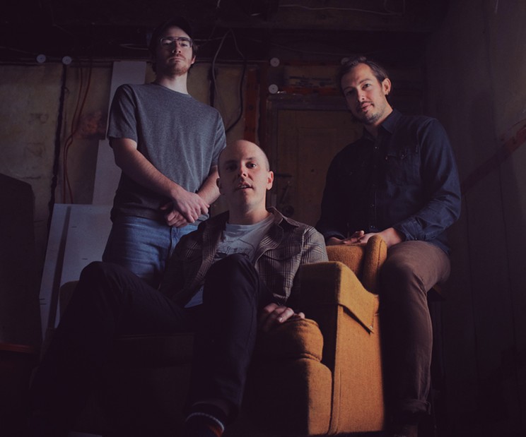 Washing Machine is comprised of founding front-person Noel Macdonald (centre), drummer Justin Crowe and bassist Glen Leck.