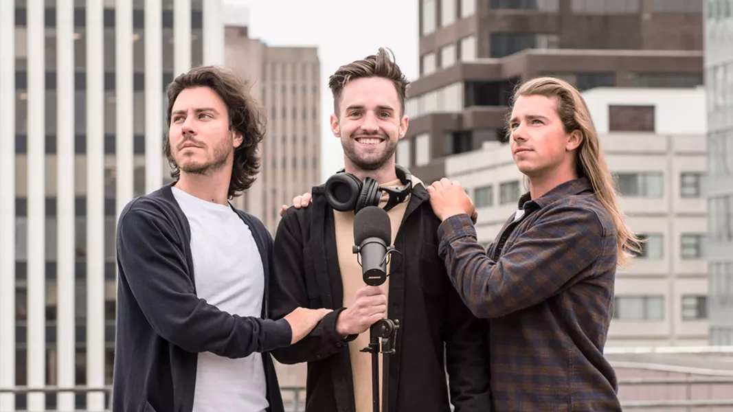 Taylor MacGillivray, Jeremie Saunders and Brian Stever of SICKBOY. - SCOTT MUNN