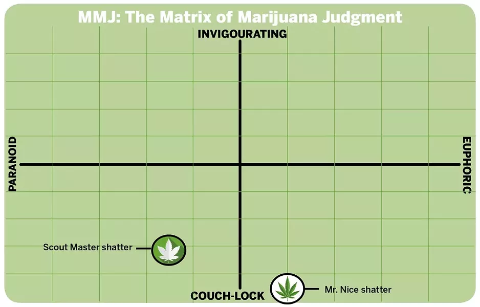 Mr. Nice would like you to join him on the couch, says the Matrix of Marijuana Judgment.