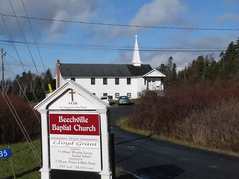 The Beechville Baptist Church on St. Margaret's Bay Road. - VIA FACEBOOK