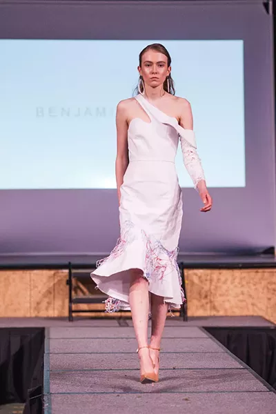 Benjamin Waye design, with jewellery by Borguesse Mozaffarian. - MEGHAN TANSEY WHITTON