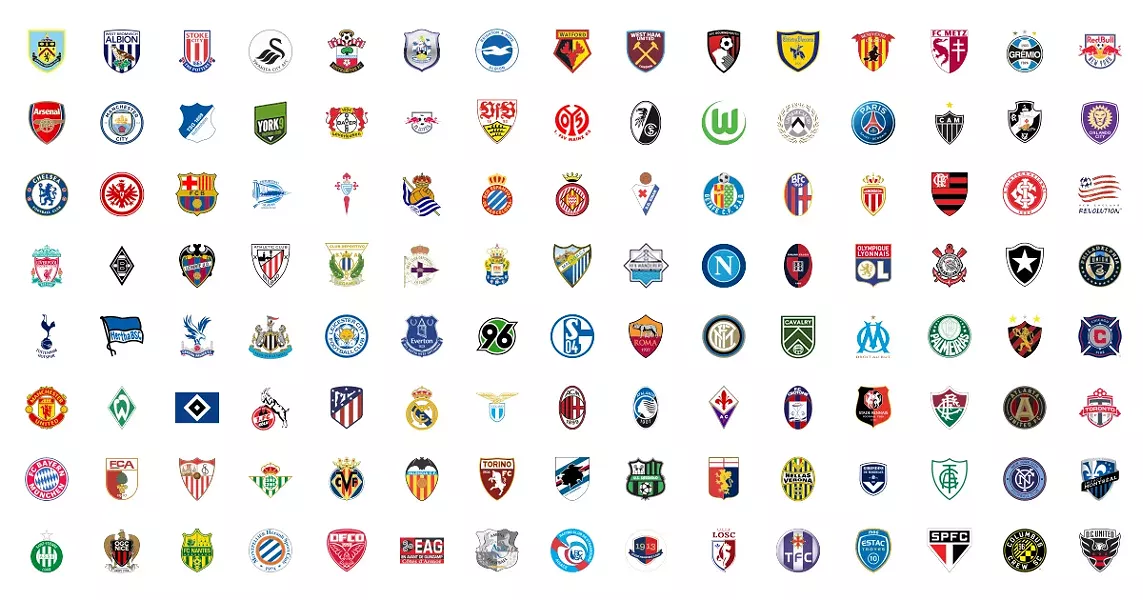 Can you spot the HFX Wanderers crest in this grid of professional soccer team logos? - THE COAST