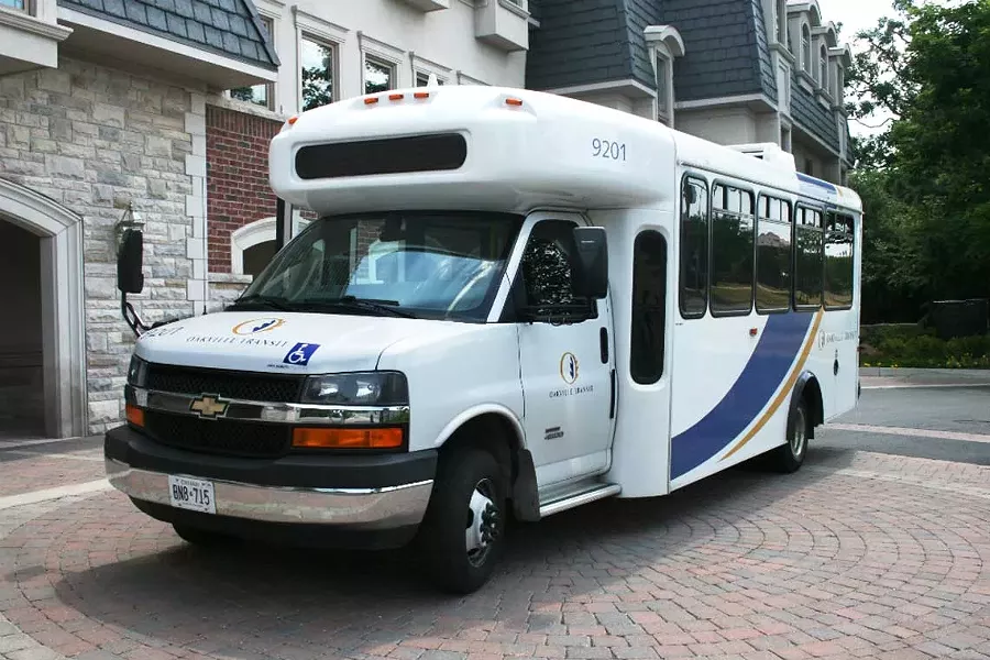 In Oakville, Ontario, passengers can use an app to book the care-A-van service. - FROM OAKVILLE TRANSIT