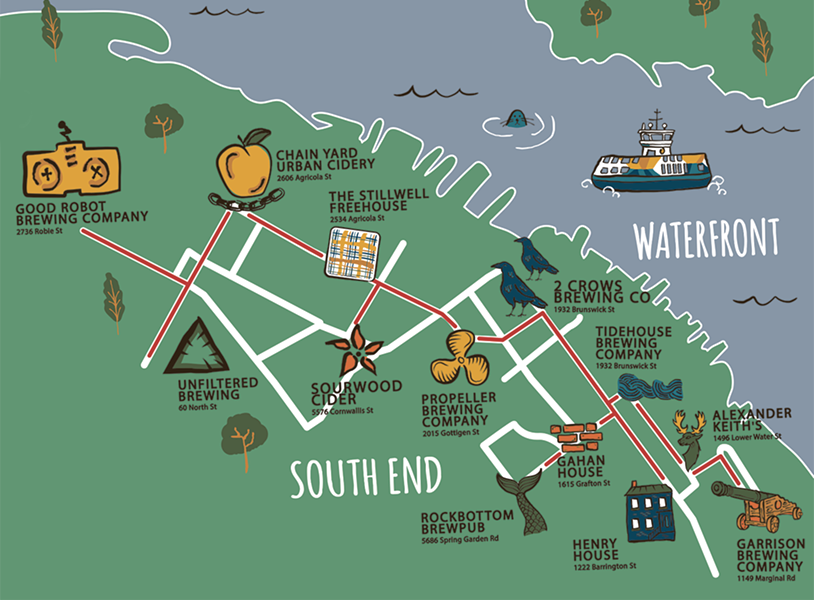 Your map to what might just be Canada's most-concentrated brewing district. - ANISA FRANCOEUR