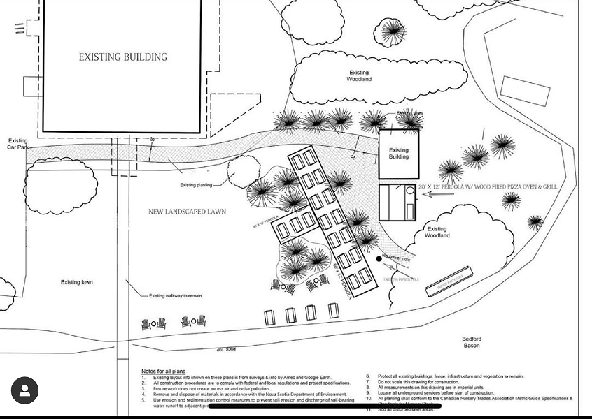 Plans for the site of the former Chinatown restaurant. - BIRCH & ANCHOR INSTAGRAM