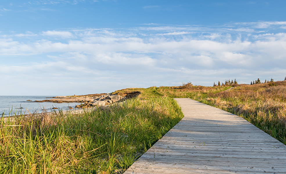 Crystal Crescent's long boardwalk stretches into the horizon. - STOCK PHOTO