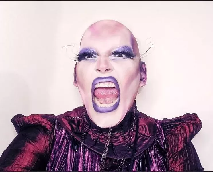 Vie Jones describes their drag alter ego, Jennifer DaFuque, as "an Indigenous, two-spirit magic symbol of resistance." - SUBMITTED