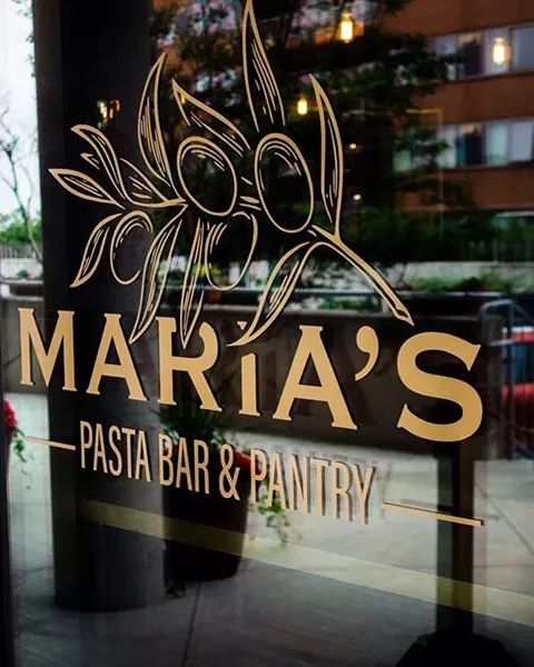 Nonna Maria started early on Dolente's pasta training: "at a very young age, we would always make it together." - MARIA'S PASTA BAR & PANTRY