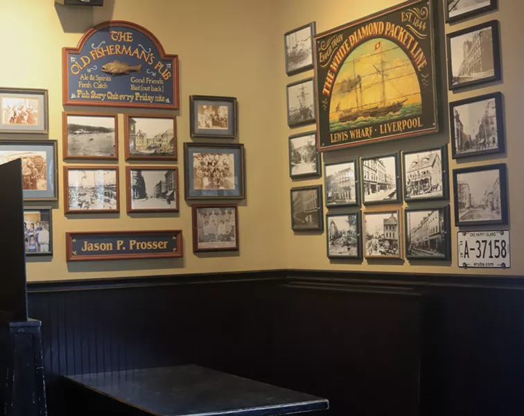 One of many booths at the Lion's Head adorned with memorabilia of days gone by. - VICTORIA WALTON