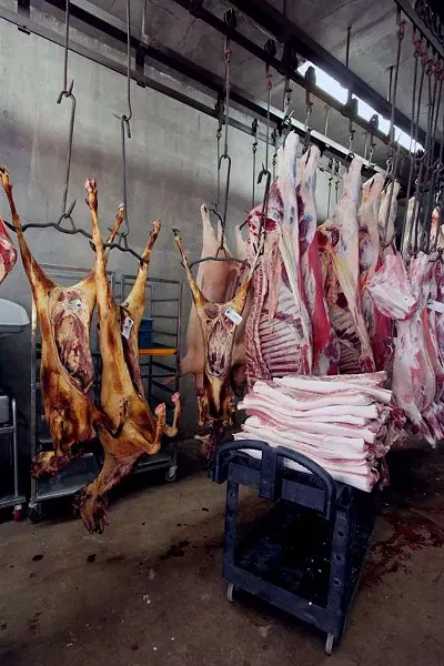 Burnt goat at the Oulton's Meat Store - PHOTOS BY MELISSA BUOTE