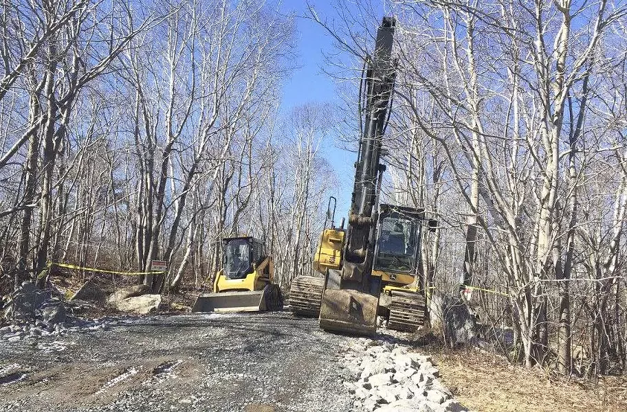 Some of the vehicles clearing a path at the Long Lake Provincial Park. - VIA LESLEY HARTMAN