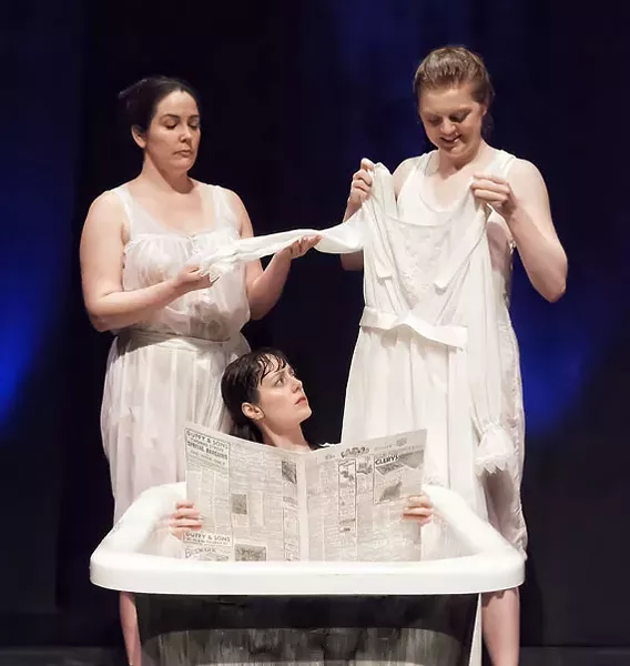 Ryanne Chisholm as Margaret. Leah Pritchard as Bessie. Andrea Norwood as Alice. - TIMOTHY RICHARD.