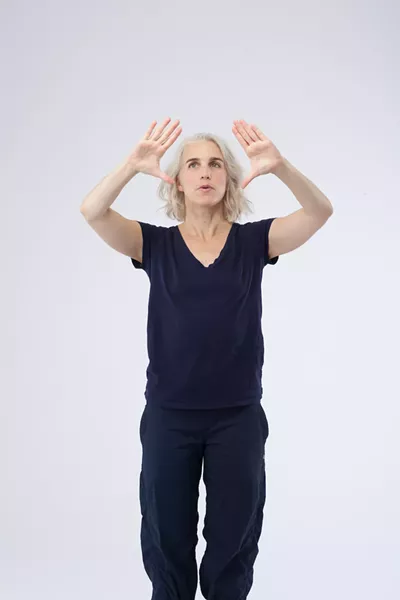 Jacinte Armstrong performs I Chart in Live Art's New Works show. - MARVIN MOORE