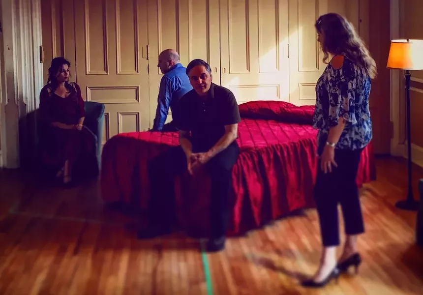 Francine Deschepper, Michael Ferguson, Pamela Halstead and Theo Pitsiavas
play two couples coincidentally cheating with each other. - CONTRIBUTED BY THE PRODUCTION