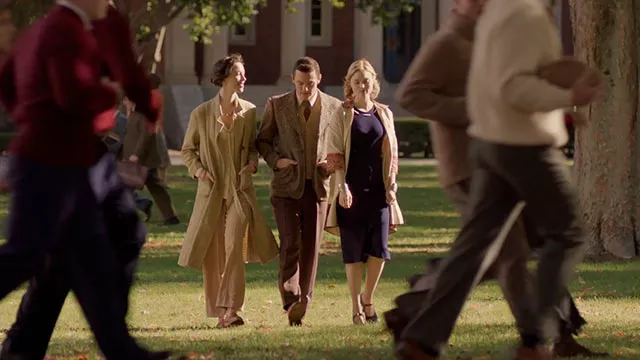 Hall, Evans and Heathcote stroll through their alternative lifestyle.