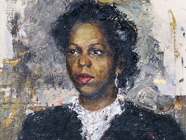 Hedley Rainnie’s portrait of White hangs in Government House. - FELICITY RAINNIE