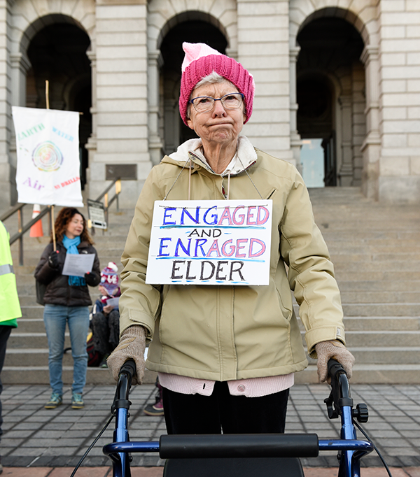 Rallying for a fracking moratorium. - TED WOOD / THE STORY GROUP