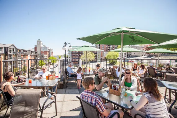 Red Stag's rooftop patio had some great views of the waterfront. - RILEY SMITH