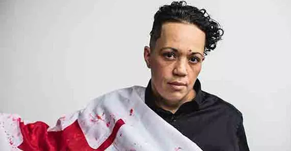 Raven Davis woke settlers up to the fact that celebrating Canada is celebrating genocide. - RILEY SMITH