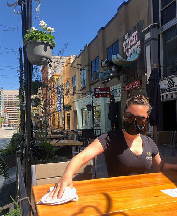 Getting ready to welcome people out of lockdown to Durty Nelly’s. - THE COAST