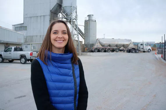 Jennifer Wagner, vice president of sustainability with Dartmouth’s CarbonCure. - SAM KEAN