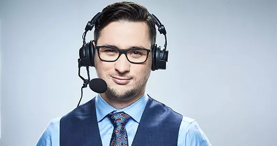 Trivett’s shoutcasting career exploded from a charity event at Dal to professional video gaming’s centre stage. - TURNER SPORTS/TBS