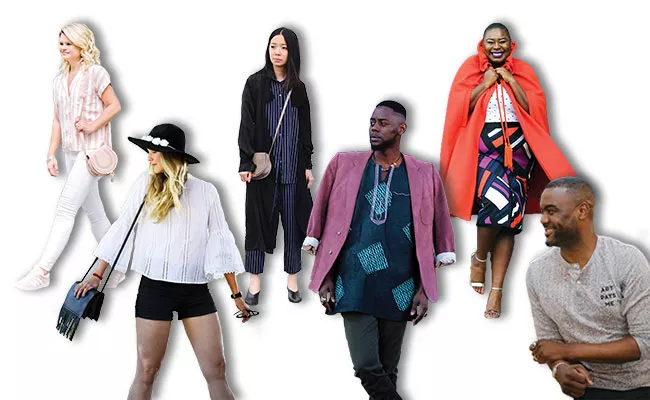 Bloggers from left to right Blare June, Kayla Short, Ellen Yeung, Tendai Handahu, Musemo Handahu and Duane Jones.