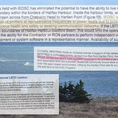 How the DND chose Hartlen Point for its planned warship testing site